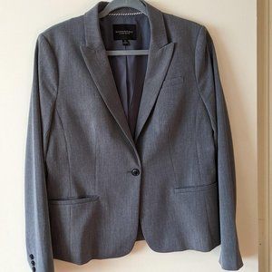 Banana Republic Grey Stretch Blazer, Size 12